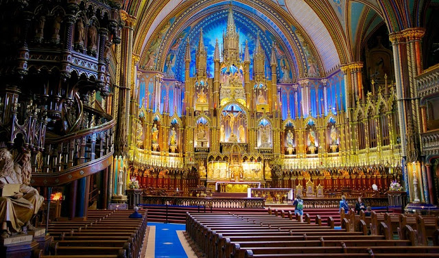Catedral de Notre Dame em Montreal Catedral de Notre Dame em Montreal