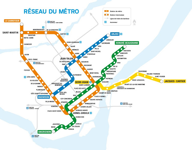 Metrô em Montreal
