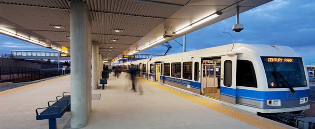 LRT – Light Rail Transportation em Edmonton