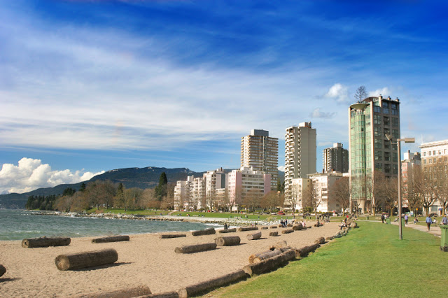 English Bay Beach em Vancouver English Bay Beach em Vancouver
